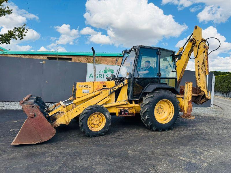 FORD NEW HOLLAND 655C BACKHOE DIGGER*C/W EXTENDING DIG*VIDEO*