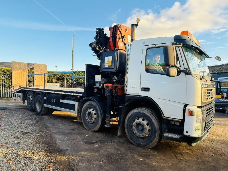 VOLVO FM 8X4 BEAVER TAIL LORRY*CRANE REMOVED*VIDEO*
