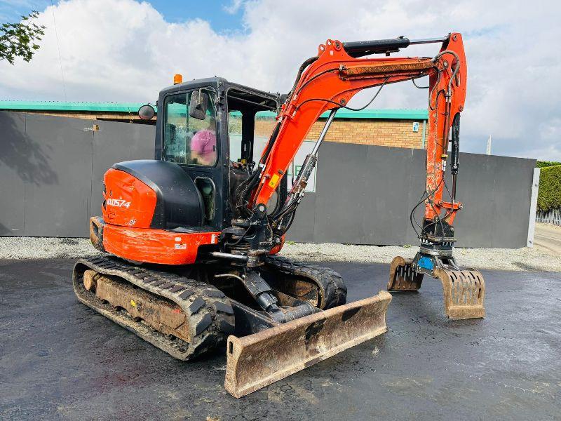 KUBOTA KX057-4 EXCAVATOR*C/W SELECTOR GRAB*YEAR 2018*VIDEO*