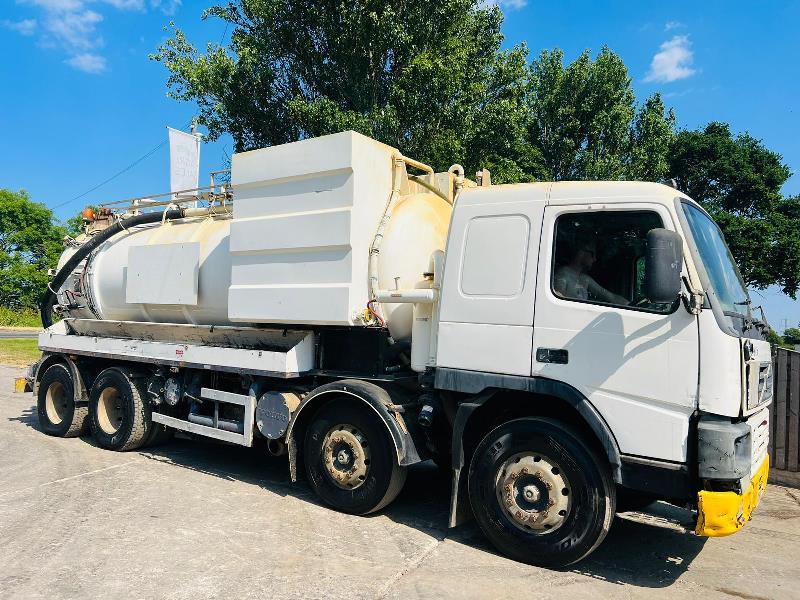 VOLVO FM12 8X4 DOUBLE DRIVE VACUM TANKER LORRY *4000 GAL CAPACITY*VIDEO*