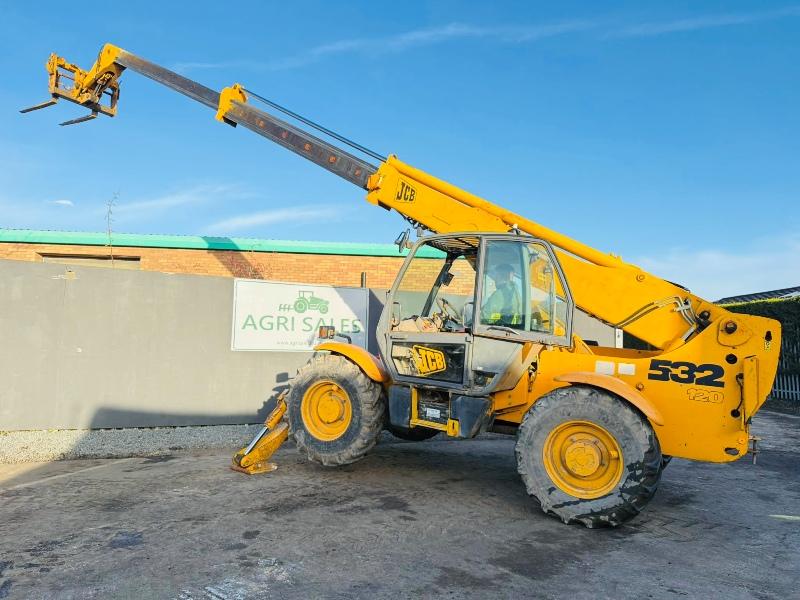 JCB 532-120 4WD TELEHANDLER*C/W PALLET TINES*VIDEO*