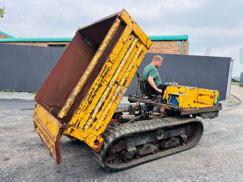 YANMAR 3 TONNE TRACKED DUMPER *C/W HYDRAULIC TIP*VIDEO*