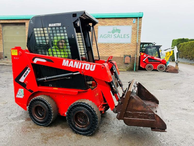 MANITOU 850R SKIDSTEER*C/W BUCKET*ONLY 615 HOURS*YEAR 2022*VIDEO*