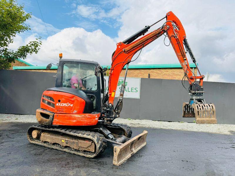 KUBOTA KX057-4 EXCAVATOR*C/W SELECTOR GRAB*YEAR 2018*VIDEO*