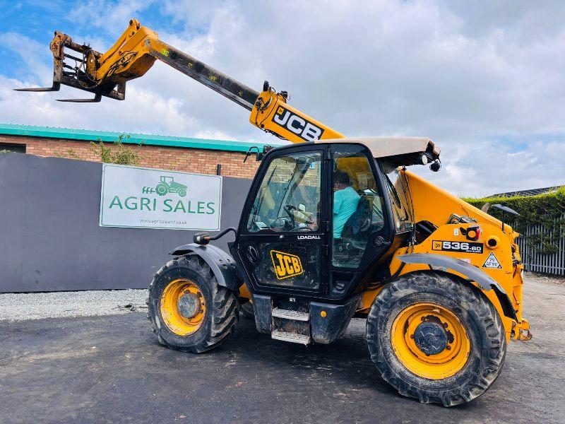 JCB 536-60 AGRI SUPER TELEHANDLER*C/W JOYSTICK CONTROL*YEAR 2012*VIDEO*