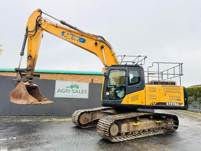 SANY SY215C TRACKED EXCAVATOR*C/W SAFETY GUARDS*VIDEO*
