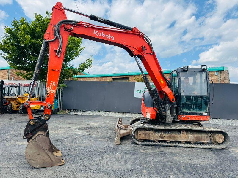 KUBOTA KX080-4A EXCAVATOR *C/W BUCKET* YEAR 2018*VIDEO*