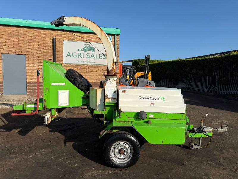 GREEN MECH CM200 TOWABLE WOOD CHIPPER*C/W LISTER ENGINE*VIDEO*