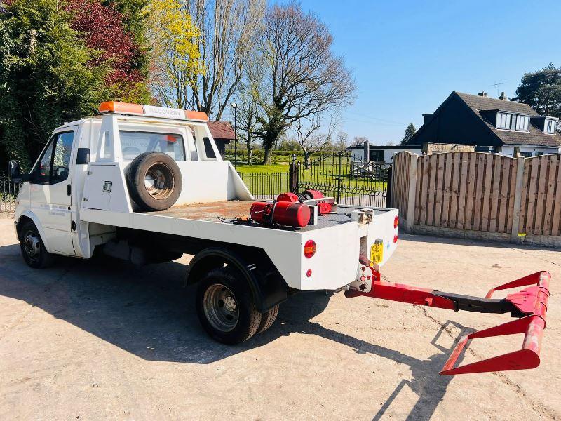 FORD TRANSIT 4X2 RECOVERY TRUCK *MOT'D TILL 16TH MAY* C/W EXTENDED SPEC LIFT *VIDEO*