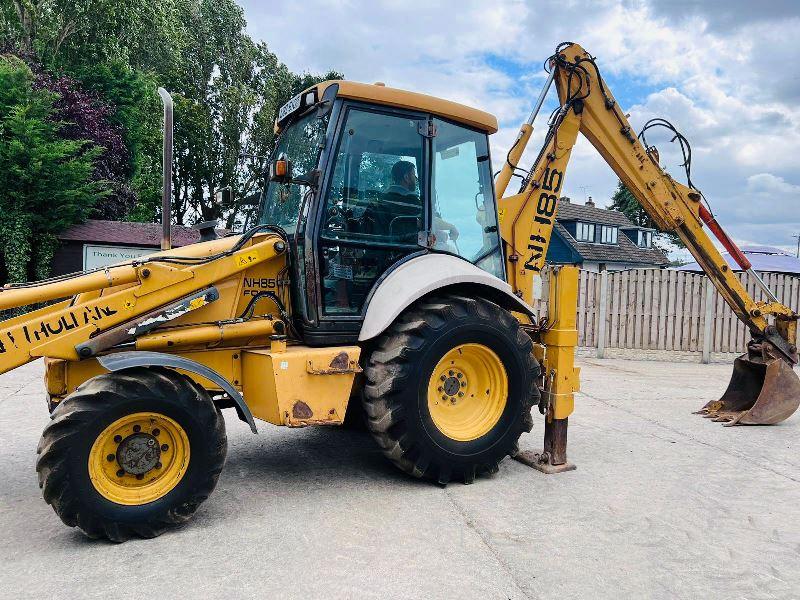 NEW HOLLAND NH85 4WD BACKHOE DIGGER C/W REAR QUICK HITCH & EXTENDING DIG*VIDEO*