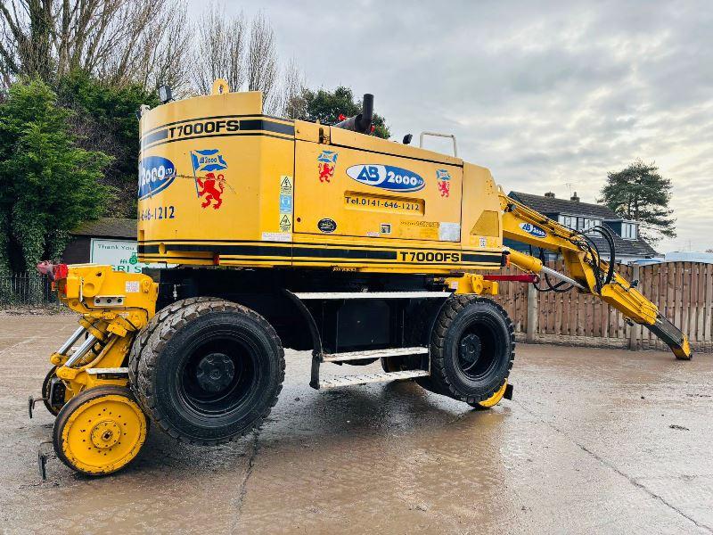 COLMAR T7000FS WHEELED EXCAVATOR C/W TELESCOPIC BOOM & RAILWAY GEAR *VIDEO*