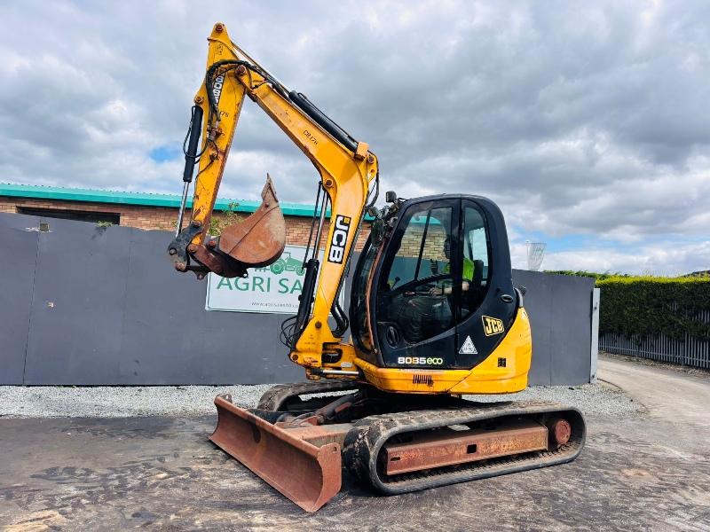 JCB 8085 ECO EXCAVATOR*YEAR 2012*C/W BUCKET*VIDEO*