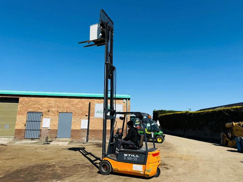 STILL R20-18 ELECTRIC FORKLIFT*C/W CHARGER*VIDEO*