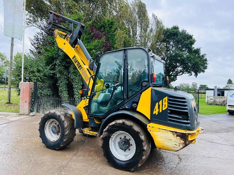 KRAMER 418 4WD LOADING SHOVEL C/W QUICK HITCH & 4WS *VIDEO*