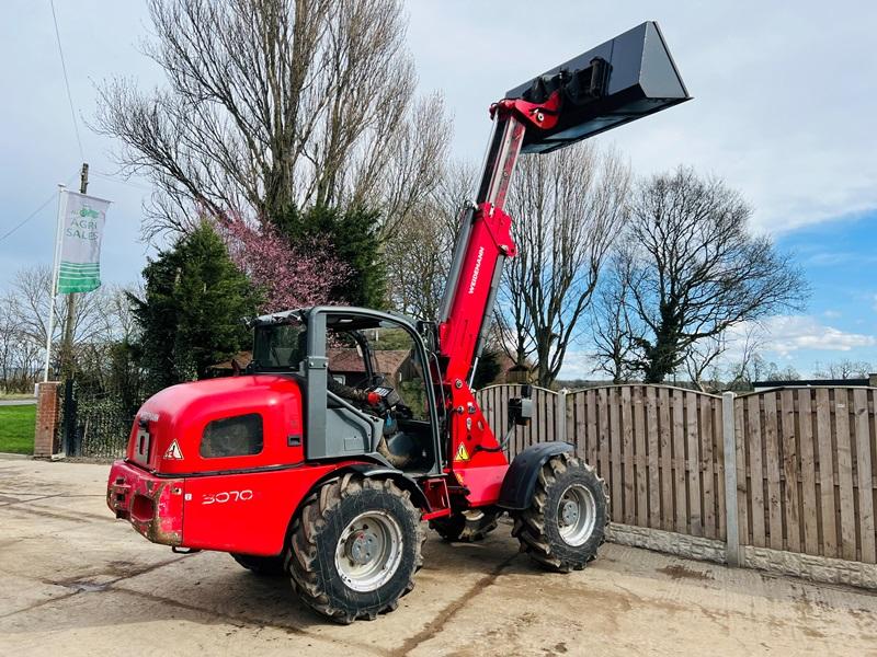 WEIDEMAN 3070CX 4WD TELEHANDLER *YEAR 2011* C/W BUCKET *VIDEO*