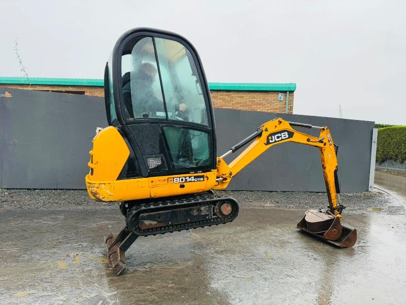 JCB 8014CTS MINI EXCAVATOR*C/W 2 EXTRA BUCKETS*YEAR 2013*VIDEO*