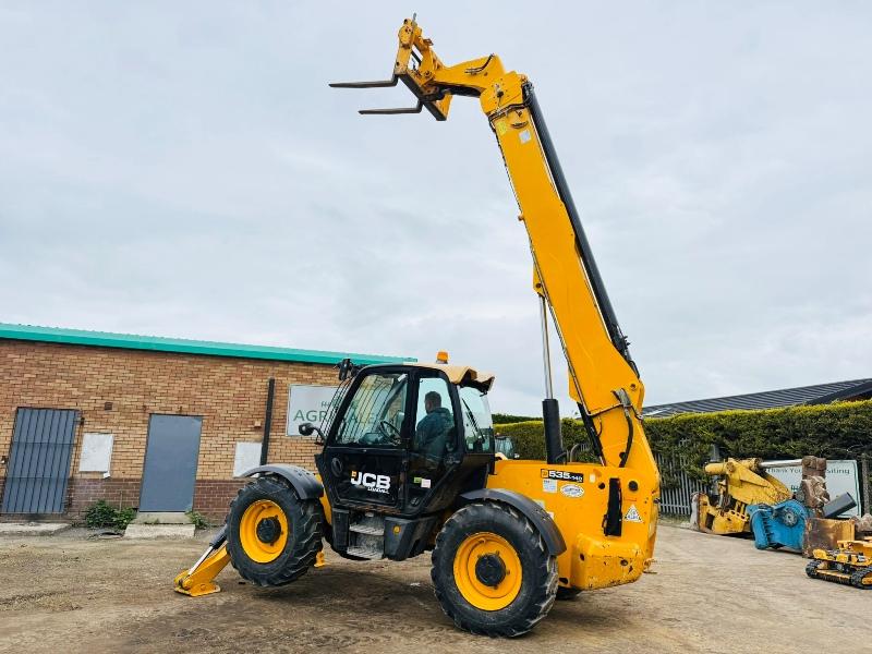 JCB 535-140HI-VIZ 4WD TELEHANDLER*14M REACH*YEAR 2014*C/W PALLET TINES*VIDEO*