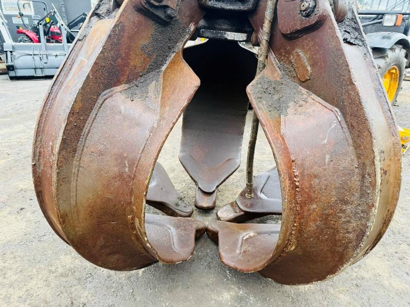 LIEBHERR 5 TINE SCRAP GRAB TO SUIT SCRAP HANDLER*VIDEO*