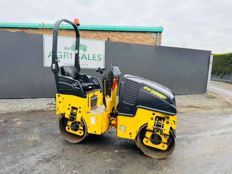 BOMAG BW 80AD-5 TANDEM ROLLER*YEAR 2015*C/W KUBOTA ENGINE*VIDEO*