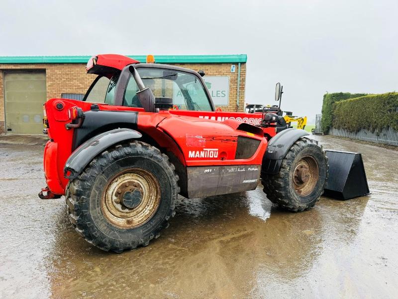 MANITOU MLT 741 TURBO TELEHANDLER*AG SPEC*C/W NEW BUCKET*VIDEO*