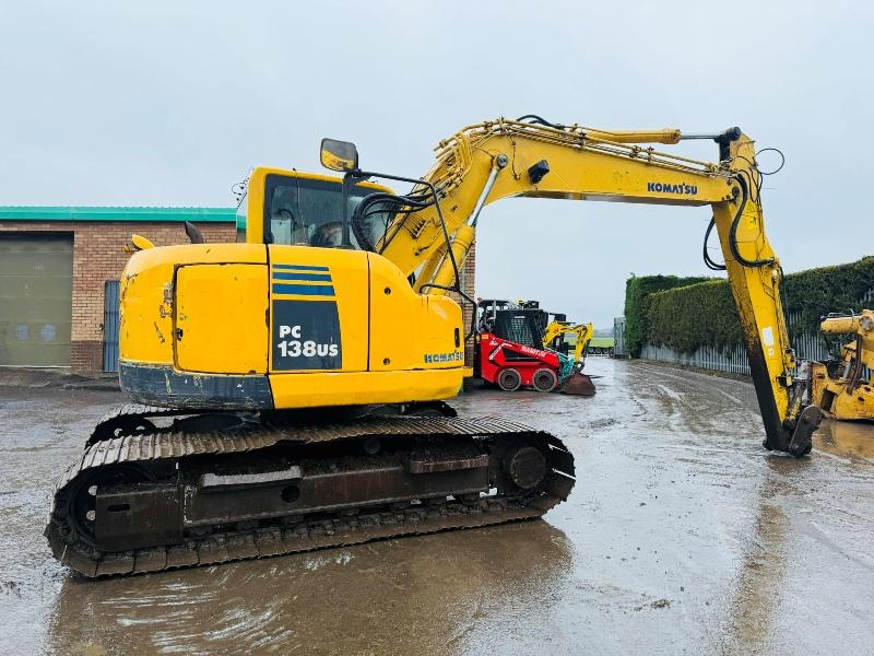 KOMATSU PC138US-8 EXCAVATOR*C/W QUICK HITCH*VIDEO*