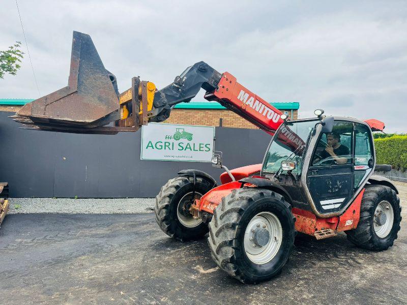 MANITOU MLT 741 TELEHANDLER*C/W BUCKET & PALLET TINES*VIDEO*