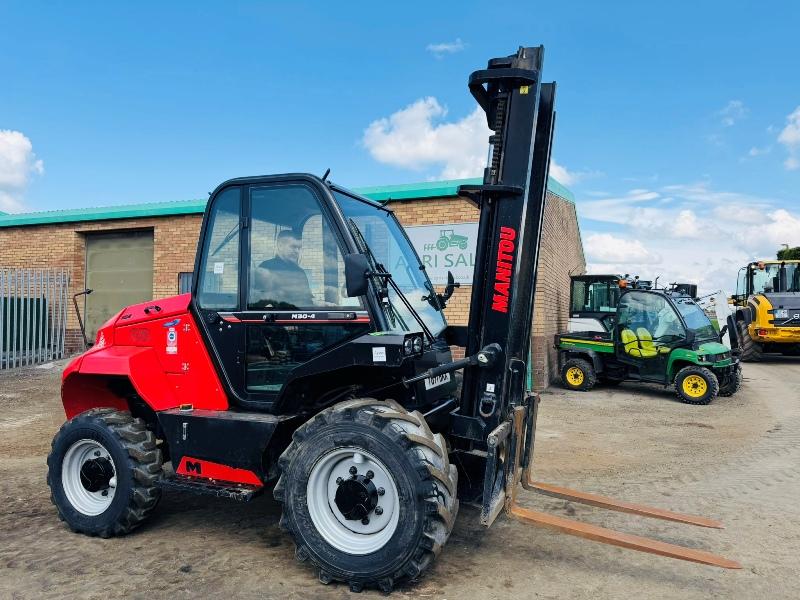 MANITOU M30-4 FORKLIFT*C/W PICK UP HITCH*YEAR 2021*1638 HOURS*VIDEO*