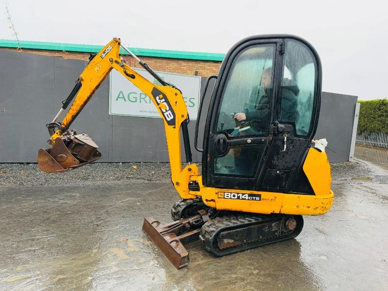 JCB 8014CTS MINI EXCAVATOR*C/W 2 EXTRA BUCKETS*YEAR 2013*VIDEO*