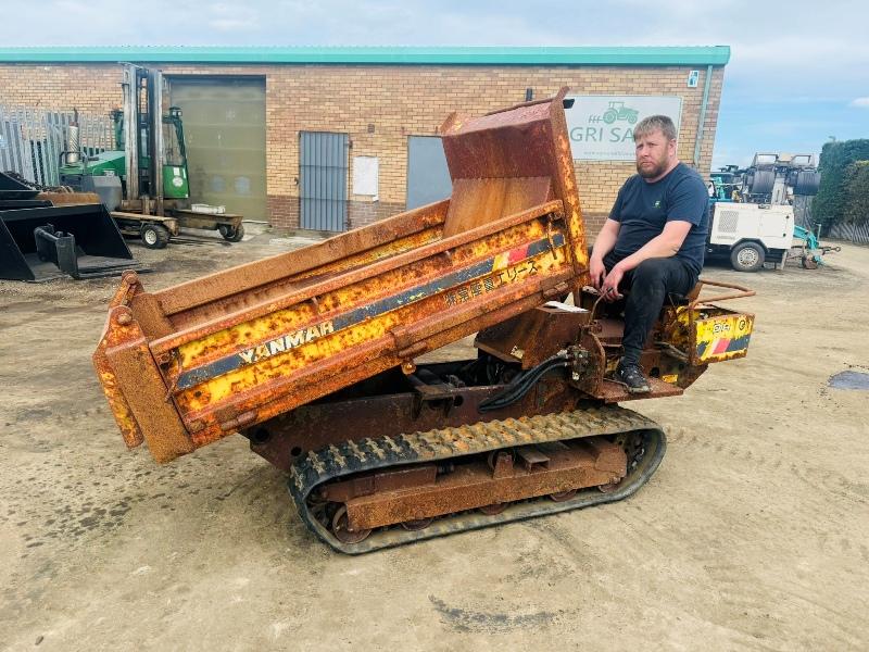 YANMAR TRACKED DUMPER*C/W HYDRAULIC TIP*VIDEO*