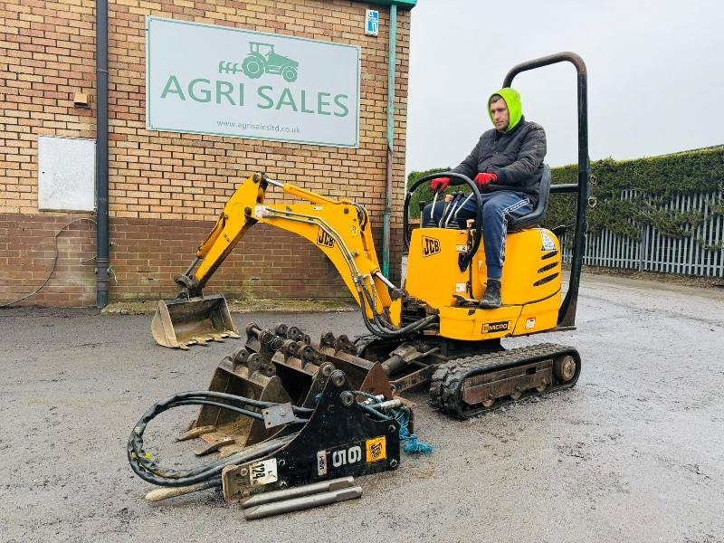 JCB MICRO TRACKED EXCAVATOR *1664 HOURS* C/W 5 BUCKETS*VIDEO*