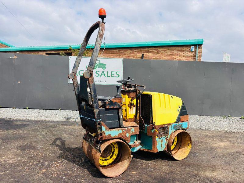 AMMANN AV12-2 VIBRATING DOUBLE DRUM ROLLER*C/W ROLL BAR*VIDEO*