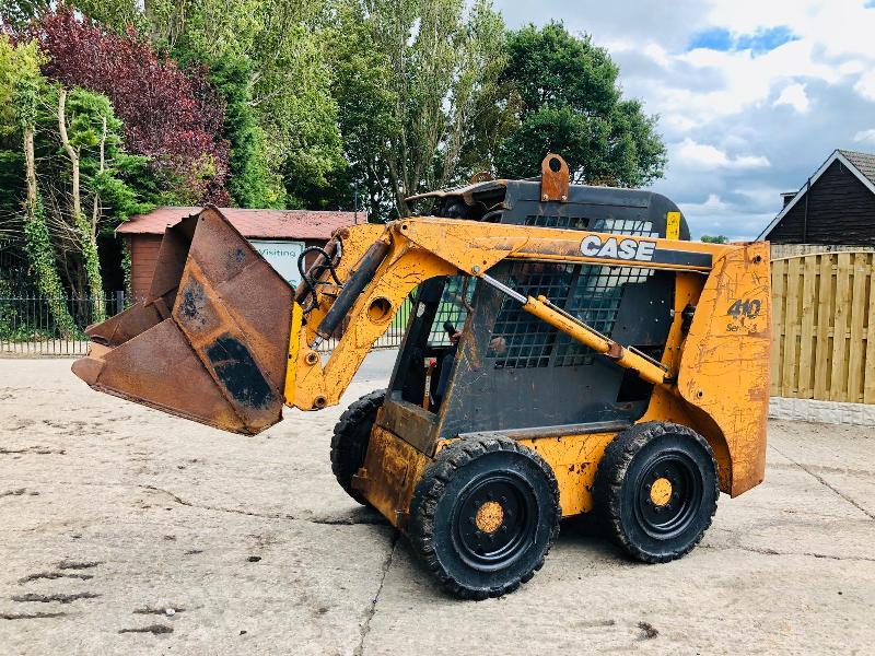 CASE 410 SERIES 3 SKID STEER * YEAR 2008 * C/W BUCKET & SOLID TYRES
