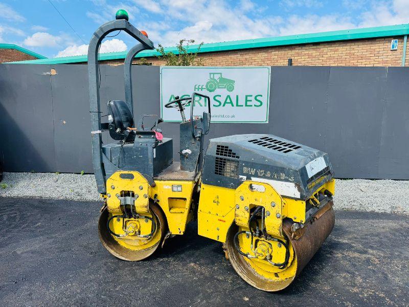 BOMAG BW120AD-3 DOUBLE DRUM VIBRATING ROLLER*C/W ROLL BAR*VIDEO*