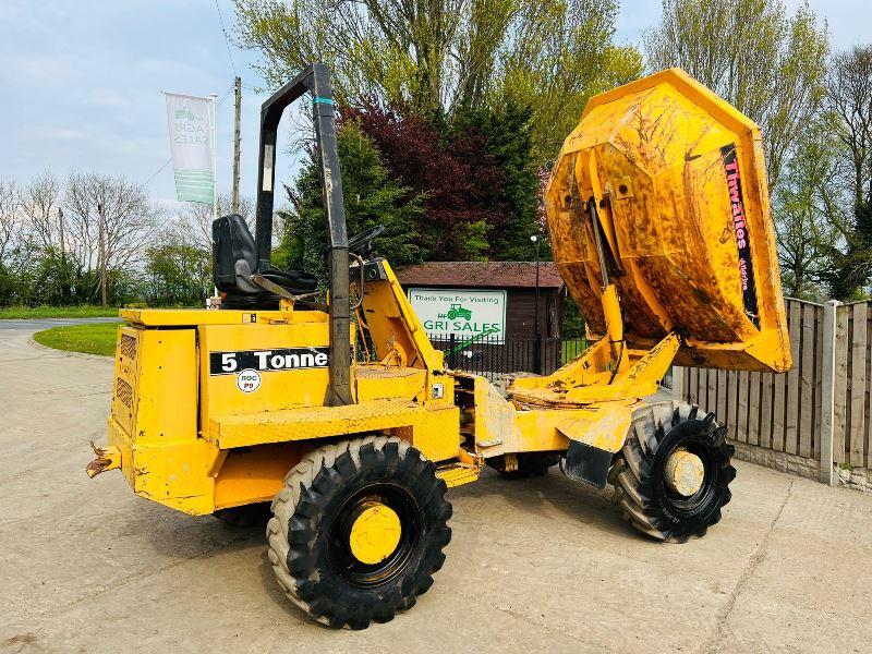 THWAITS ALLDRIVE 4WD SWIVEL TIP DUMPER C/W ROLE BAR *VIDEO*