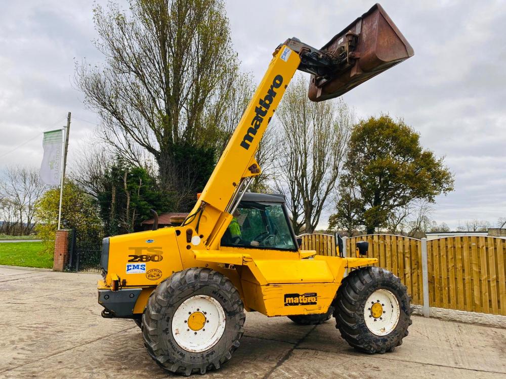 MATBRO TS280 TELEHANDLER C/W PUH , PIN & CONE HEAD STOCK , PALLET TINES