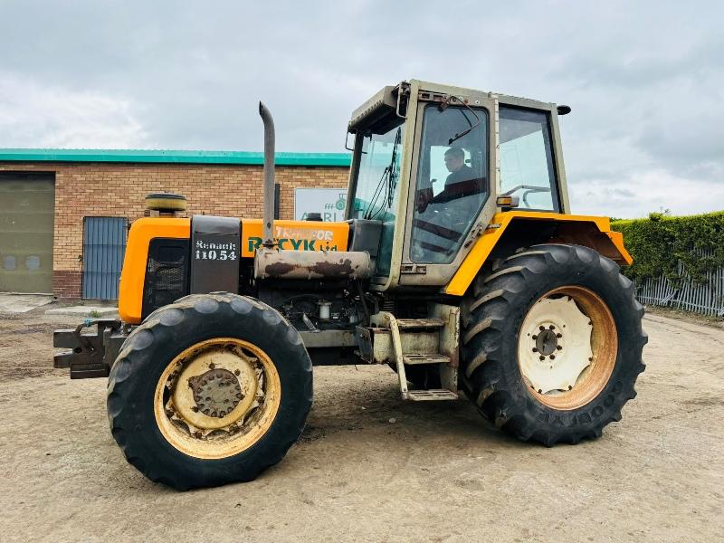 RENAULT 4WD 110.54 TRACTOR*C/W REAR PTO*VIDEO*