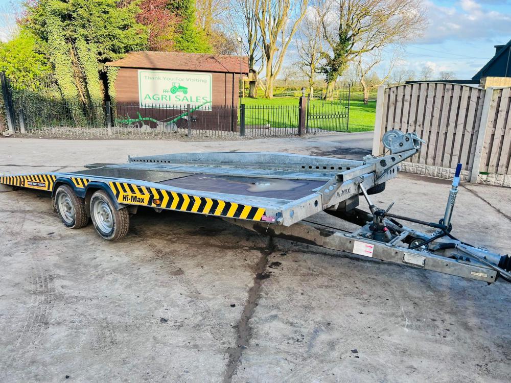 BRIAN JAMES T-02-T HIGH MAX TWIN AXLE TILTING CAR TRAILER * YEAR 2020 *