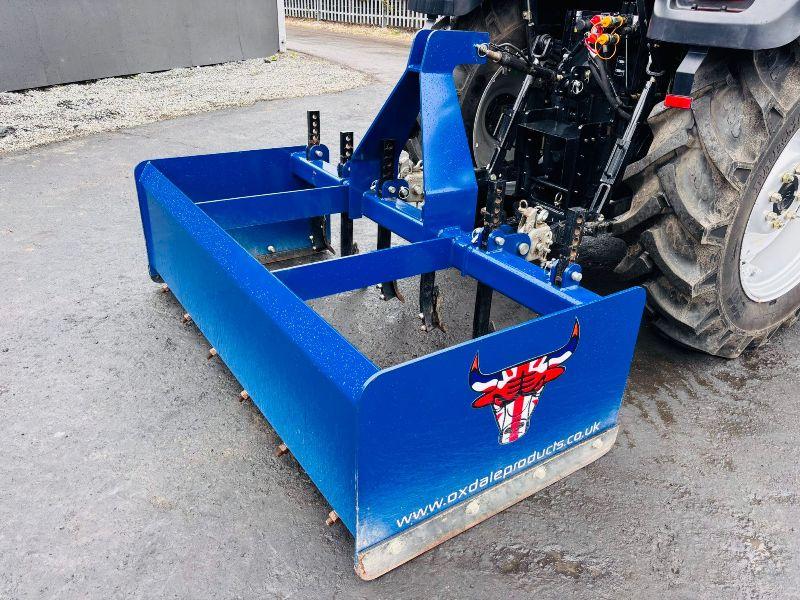OXDALE BOX GRADER*TO SUIT TRACTOR*VIDEO*