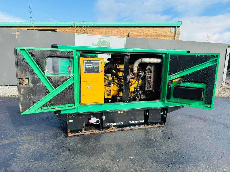 OLYMPIAN GEP110-4 110KVA GENERATOR*C/W PERKINS ENGINE*VIDEO*