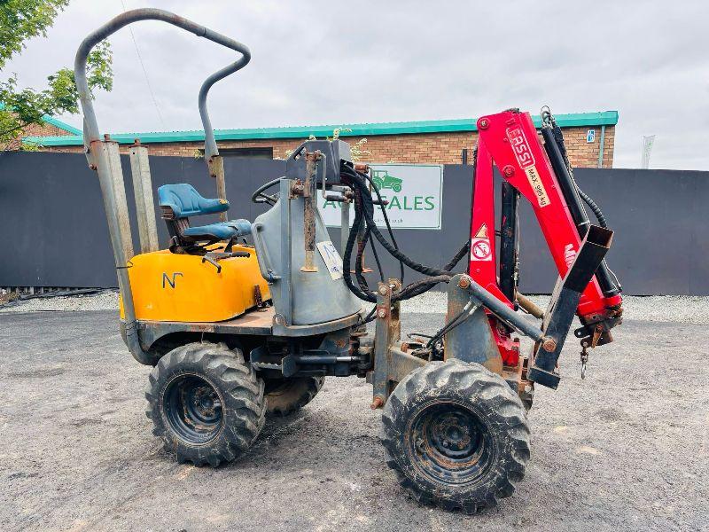NEUSON 850 ARTICULATED CRANE**C/W FASSI MICRO CRANE YEAR 2019*VIDEO*