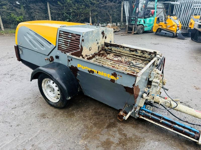 PUTZMEISTER SINGLE AXLE SCREED PUMP*YEAR 2018*VIDEO*
