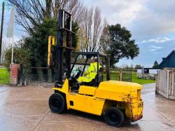 HYSTER DIESEL FORKLIFT C/W 2 STAGE MAST & PERKINS ENGINE *VIDEO*
