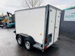 KNOTT TWIN AXLE BOX TRAILER*C/W FRONT AND REAR DOOR*VIDEO*