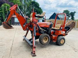 DITCH WITCH RT40 TRENCHER * ONLY 2873 HOURS * C/W BACKHOE & 4 WAY FRONT BLADE 