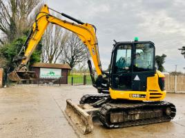 JCB 86 C-1 TRACKED EXCAVATOR * YEAR 2014 * C/W QUICK HITCH & AC CABIN * SEE VIDEO *