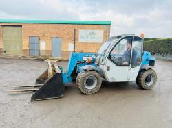 GENIE GTH 2506 TELEHANDLER*C/W BUCKET AND PALLET TINES*VIDEO*