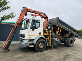 DAF LF55.220 4X2 TIPPER LORRY *C/W TEREX TLC 92.2 CRANE*VIDEO*
