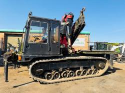MOROOKA TRACKED DUMPER*C/W FASSI F455XP 7 PUSH OUT CRANE*VIDEO*