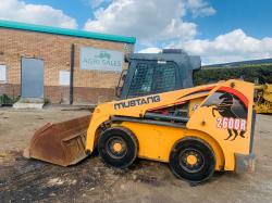 MUSTANG 2600R SKIDSTEER*C/W BUCKET*YEAR 2014*VIDEO*