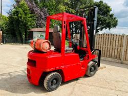 NISSAN FORKLIFT C/W SIDE SHIFT & 2 STAGE MAST *VIDEO*